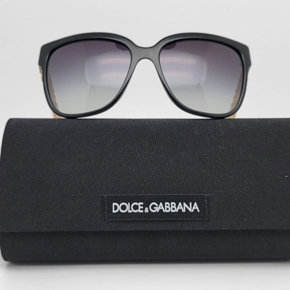 Dolce & Gabbana DG4212 501/8G Black Gold Frame Grey Gradient Lens Sunglasses main image 15